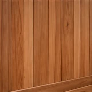 Cedar wall paneling construction detail