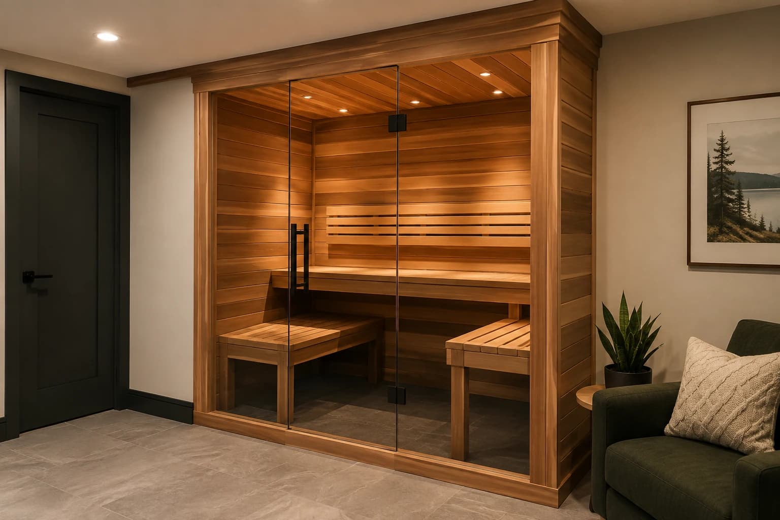 Custom Sauna Construction design example