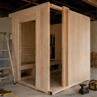 Sauna Kit Installation design example
